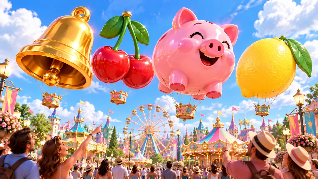 Bells, fruits and golden piggies: the stories behind slot-style symbols